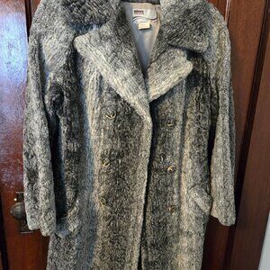 Gray/White Warm Coat
